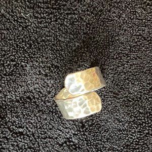 Sterling silver ring, 17.5mm/size 7.5/8